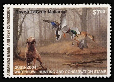 Arkansas waterfowl stamp 2003-2004