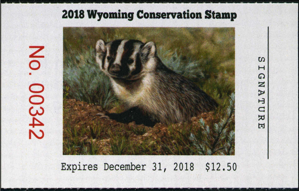 Wyoming conservation stamp 2018