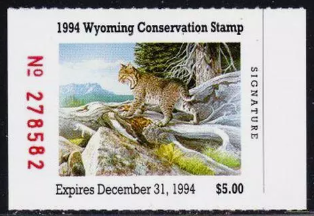 Wyoming conservation stamp 1994