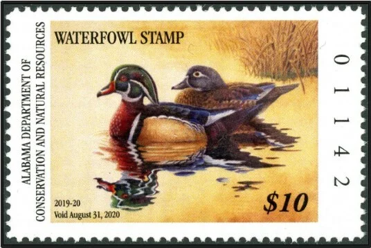 Alabama Waterfowl Stamp 2019