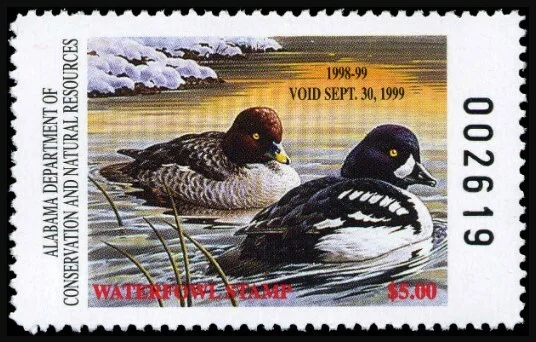 Alabama Waterfowl Stamp 1998