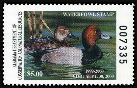 Alabama Waterfowl Stamp 1999