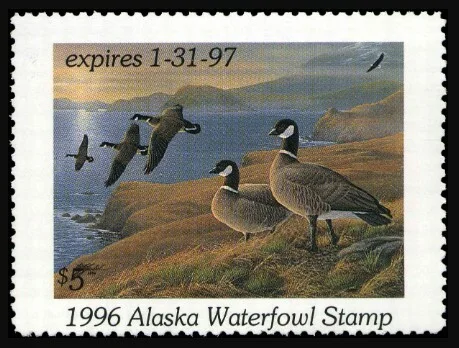 Alaska Waterfowl Stamp 1996